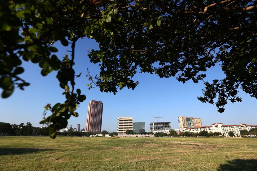 The empty lot where Sam's Club was proposed, east of North Central Expressway between N....