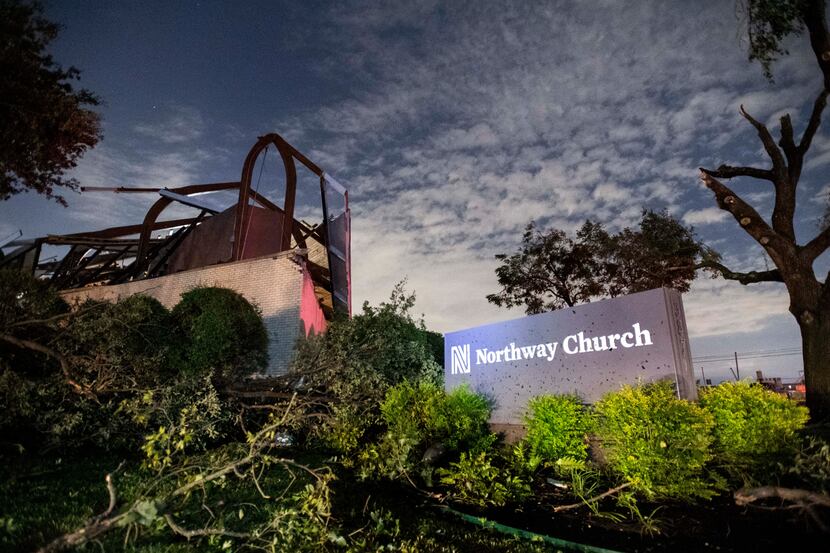 This is how Northway Church looked in the moments after the storm. Today it doesn't look...
