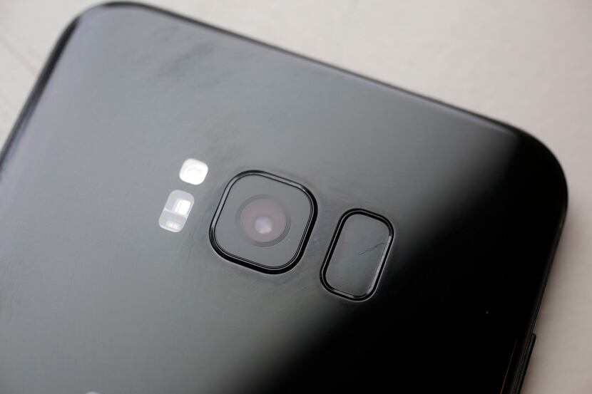 The S8's fingerprint sensor is placed next to the camera lens. It wasn't easy to find the...