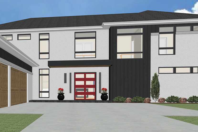 This is an artist’s rendering of a design by Hoffman Homes. It is under construction at 2038...