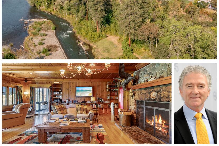 Patrick Duffy's ranch includes 2 miles of river frontage with steelhead trout and salmon,...