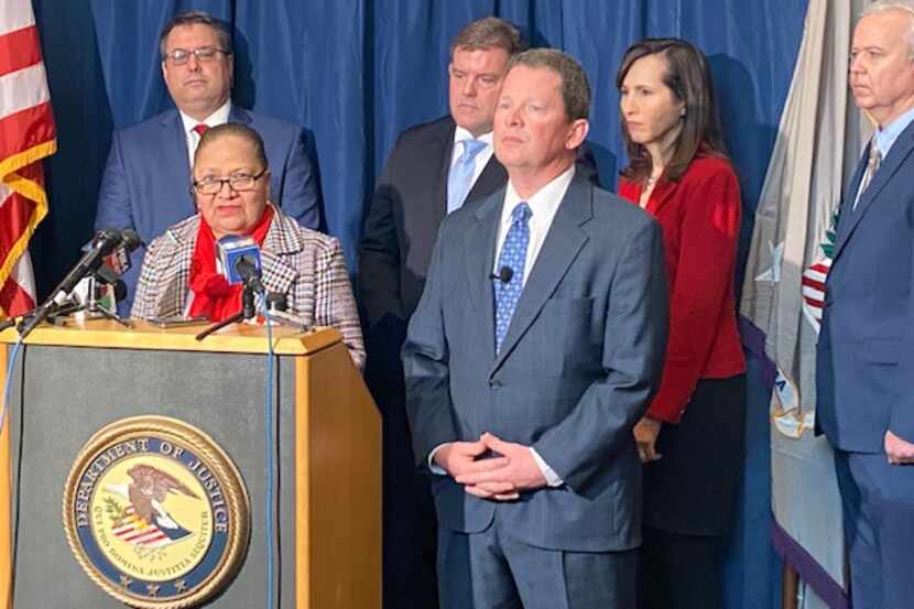 Guatemalan Attorney General Maria Consuelo Porras Argueta speaks during a news conference in...