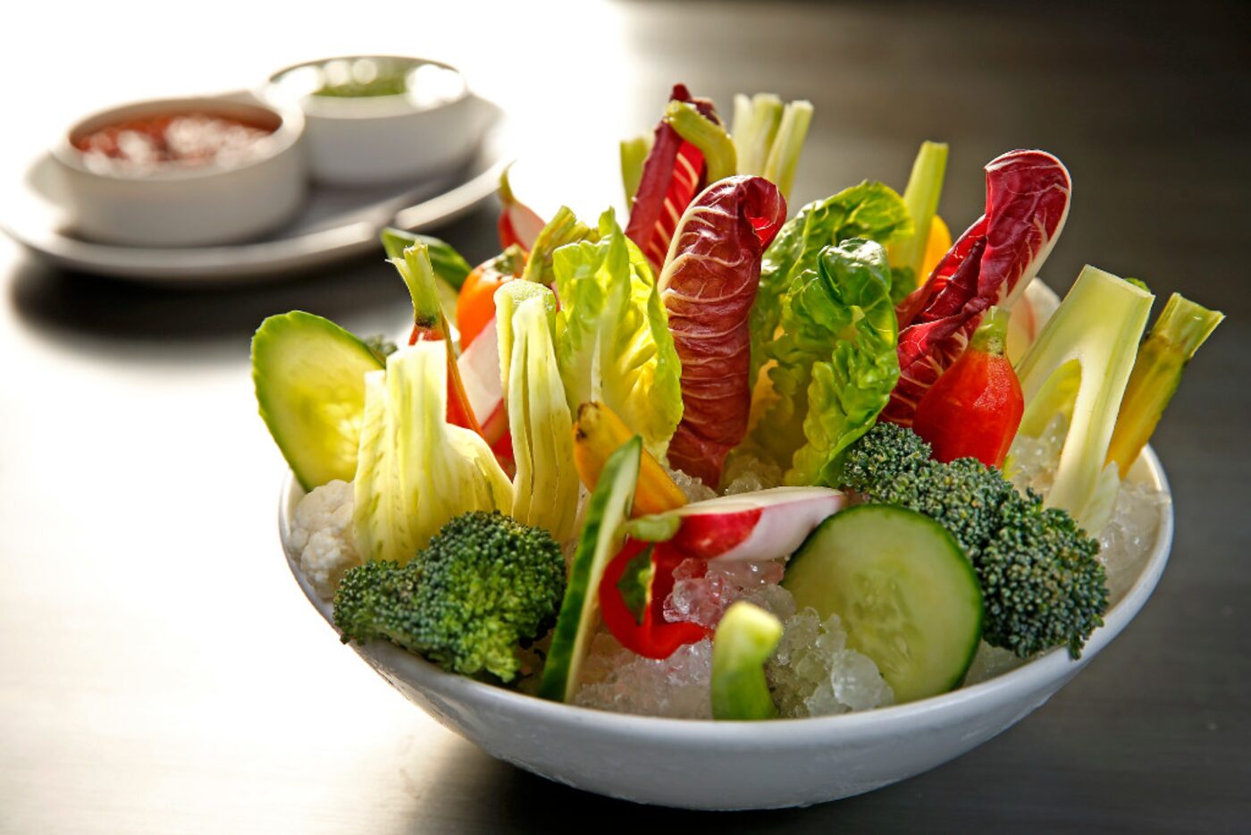 Vegetable crudites with green goddess and hummus at Wheelhouse  (Jae S. Lee/The Dallas...