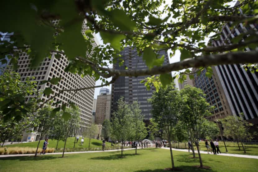 Belo Garden in downtown Dallas is now Civic Garden.