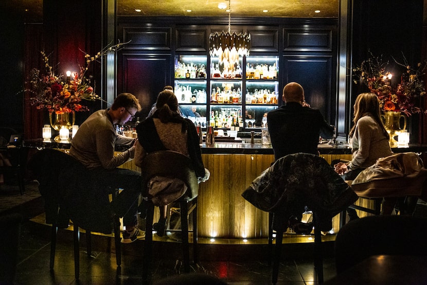 The bar at The French Room in Dallas on Jan. 19, 2019. 