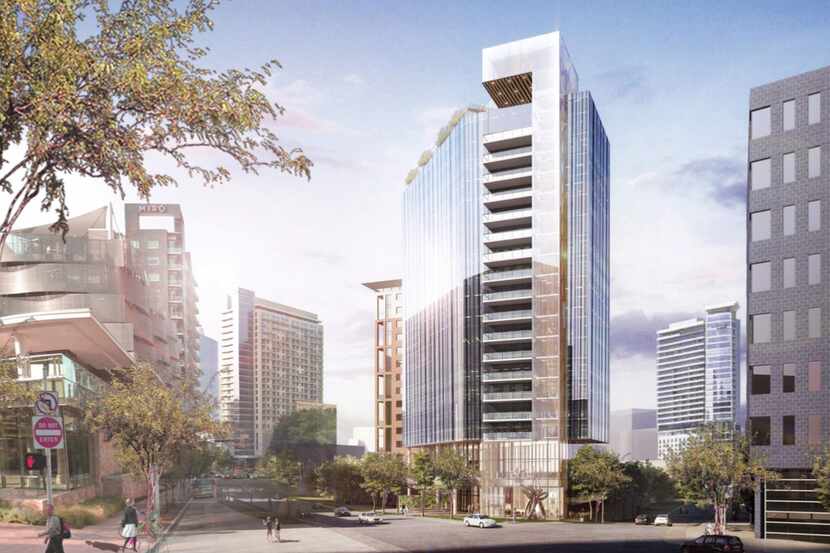 Developer T2 Hospitality wants to build a 19-story hotel at Cedar Springs and Olive Street...