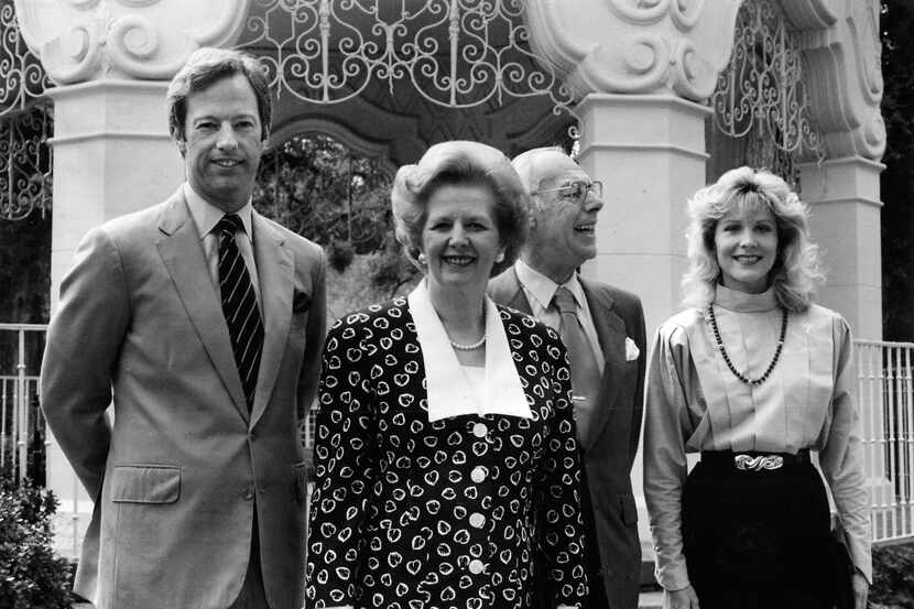 Margaret Thatcher visited Flippen Park with her son Mark, his wife, Diane, and her husband,...