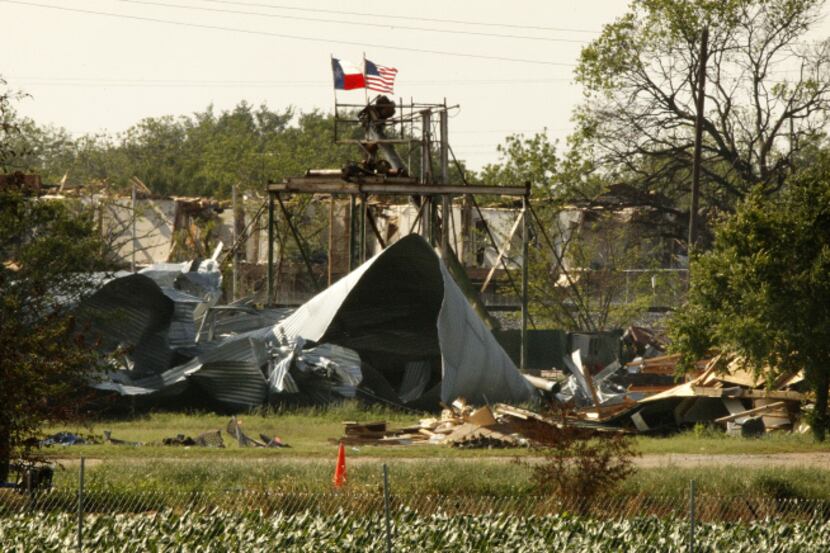 The West Fertilizer plant  lay in ruins Thursday.