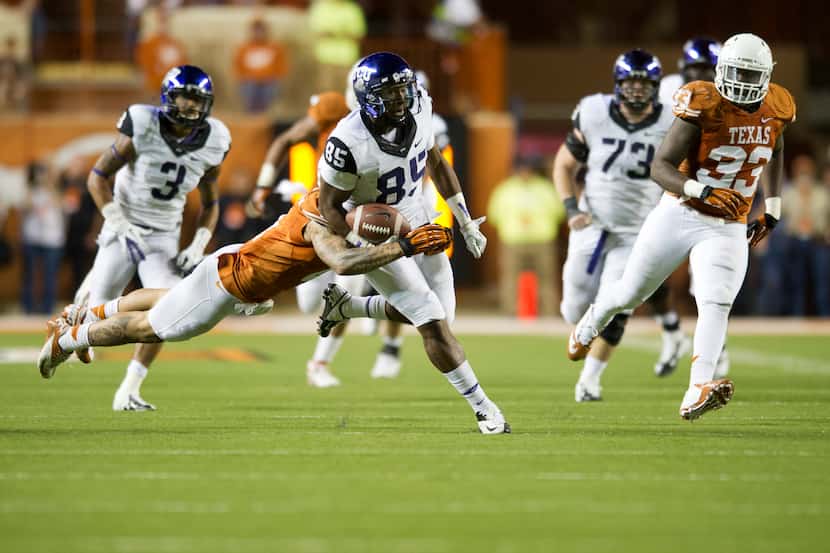 Texas visits Fort Worth to take on the TCU Horned Frogs at 6:30 p.m. Saturday on Fox 1. Here...