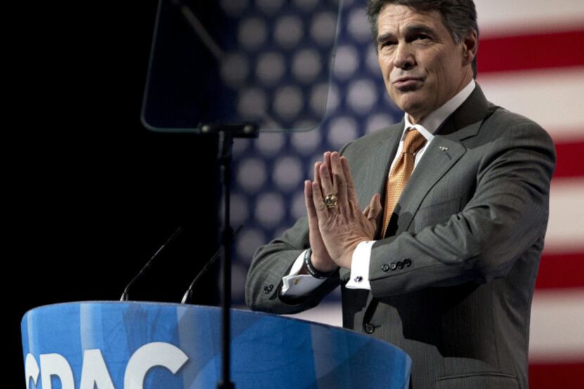 Texas Gov. Rick Perry spoke Thursday at the 40th annual Conservative Political Action...