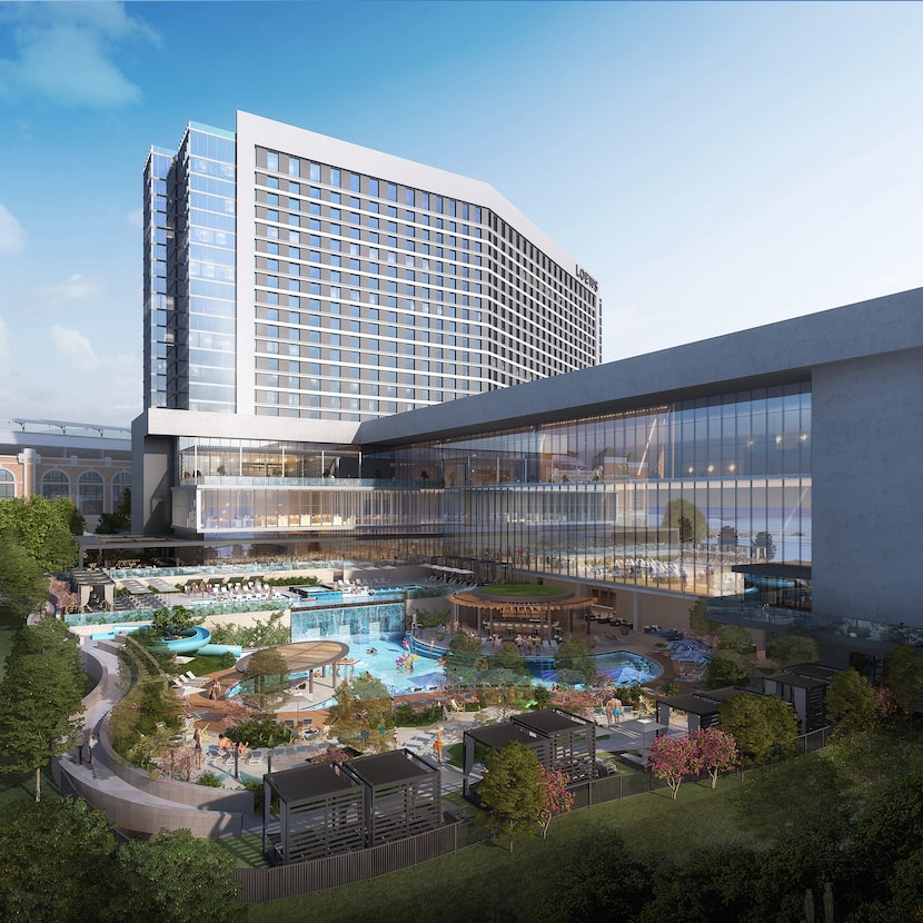 The Loews Arlington Hotel will have nearly 900 rooms designed for guests traveling for...