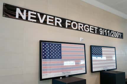 Un homenaje conmemorativo para las víctimas del ataque del 11 de septiembre de 2001 en el...
