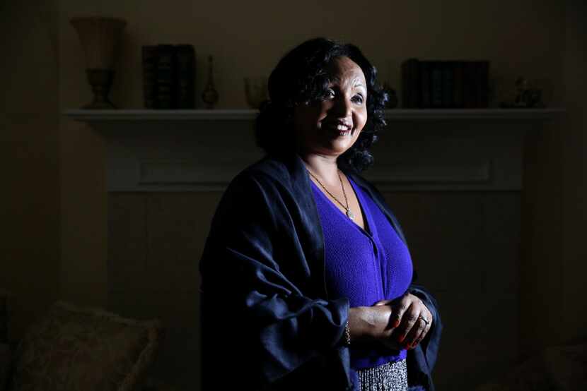 Safia Ismael, who immigrated from Djibouti to the U.S. in the late 1980s, is photographed at...