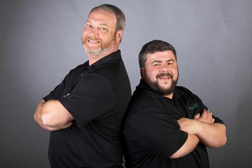 FRSH President Chris Heckler (left) and FRSH CEO Danny Feldman pose for a photo in the...