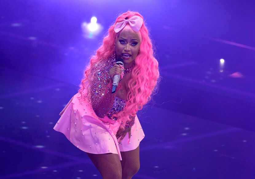 Nicki Minaj performs a medley at the MTV Video Music Awards at the Prudential Center on...