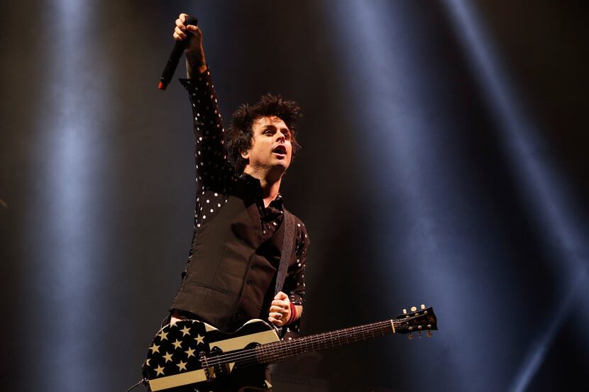 Billie Joe Armstrong performs with Green Day at American Airlines Center in Dallas on March...