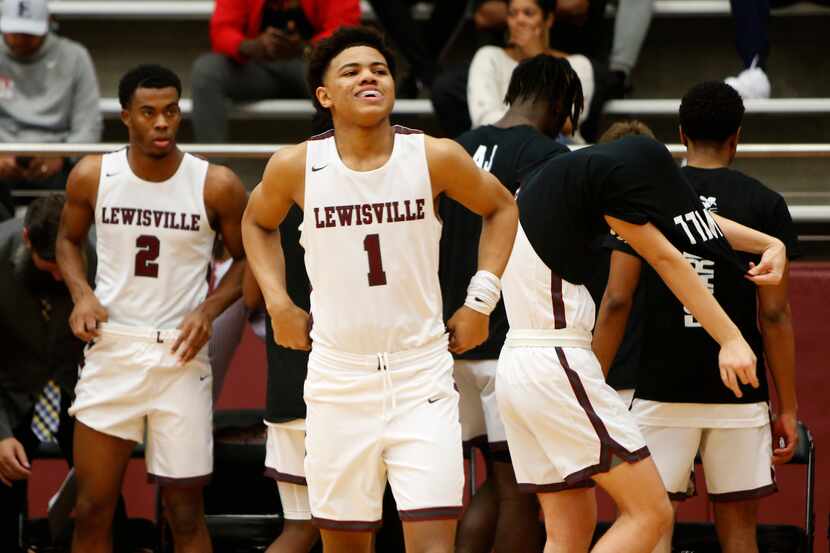 Keyonte George (1) averaged 23.9 points for Lewisville as a sophomore. (Steve Hamm/Special...