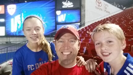 Summer, David & Dawson Chaffin at Toyota Stadium