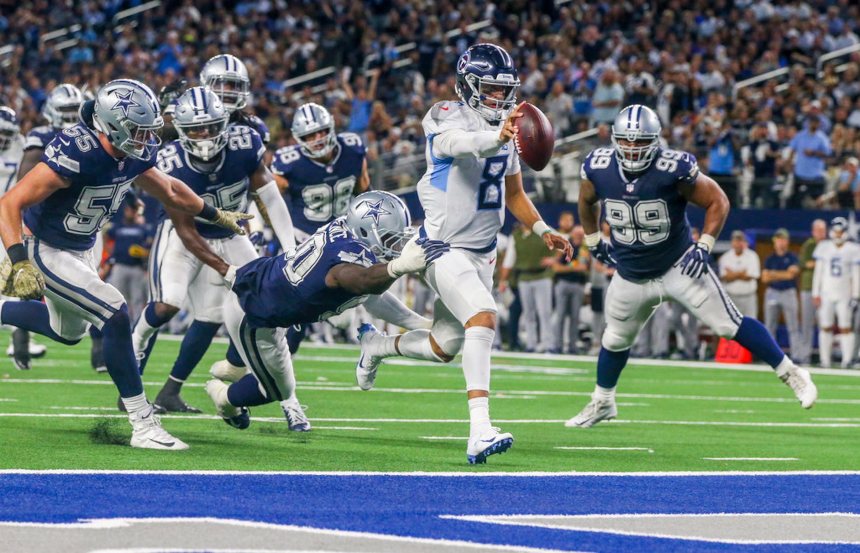 Marcus Mariota carving out nice role with Raiders, scores TD vs. Cowboys