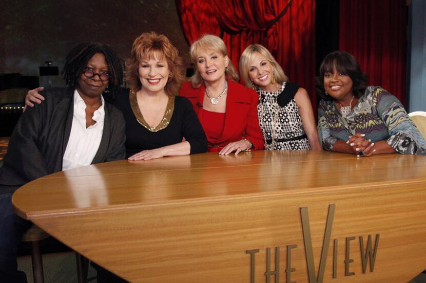 Whoopi Goldberg (from left), Joy Behar, Barbara Walters, Elizabeth Hasselbeck and Sherri...