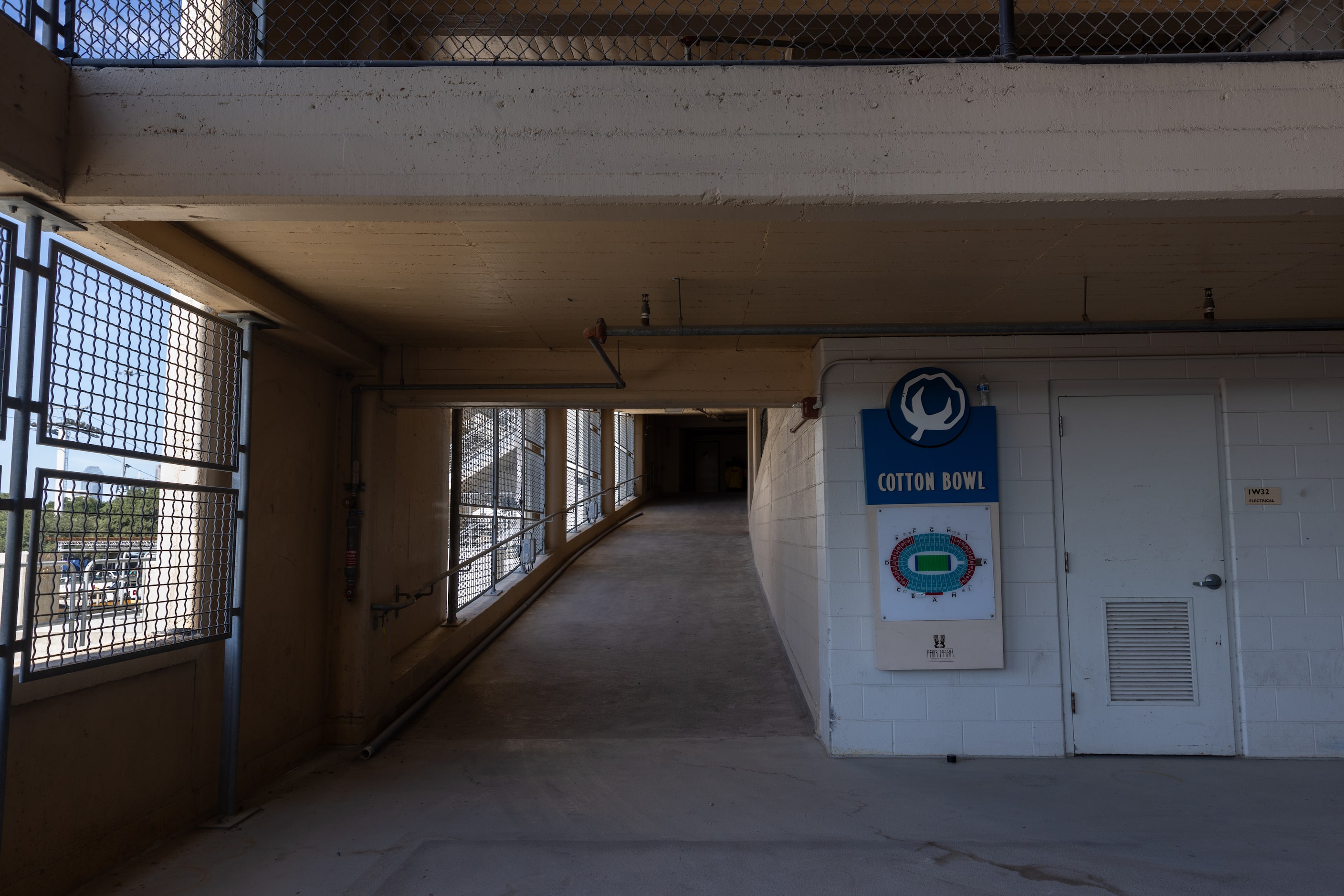 A ramp at the Cotton Bowl set to be demolished as part of a large renovation at the State...