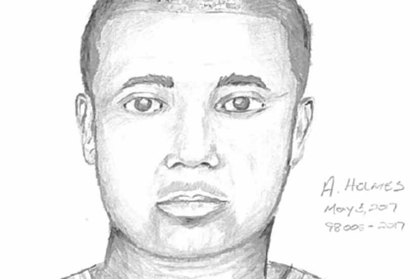 Police on Friday released a sketch of the suspect wanted in connection with the assault.
