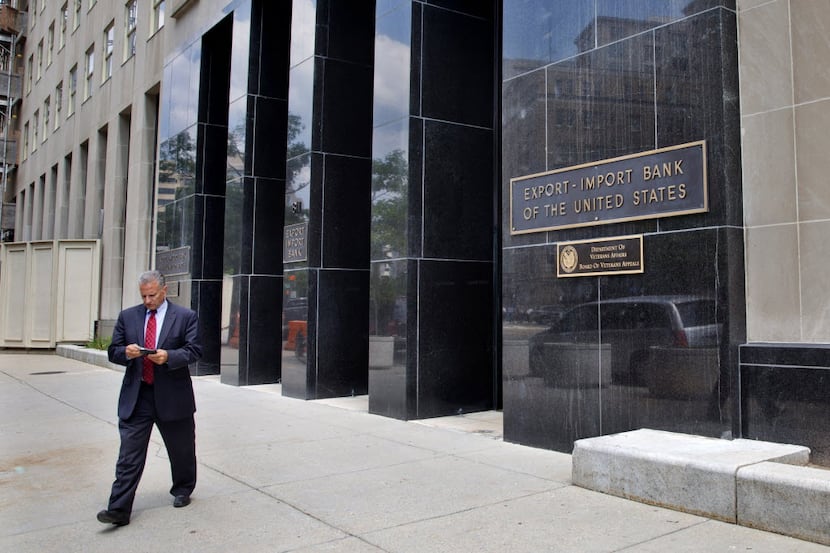  A man walks out of the Export-Import Bank of the U.S., Tuesday, July 28, 2015, in...