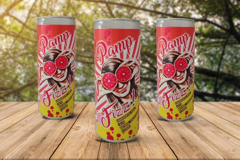 Pamp Fizz wine in a can