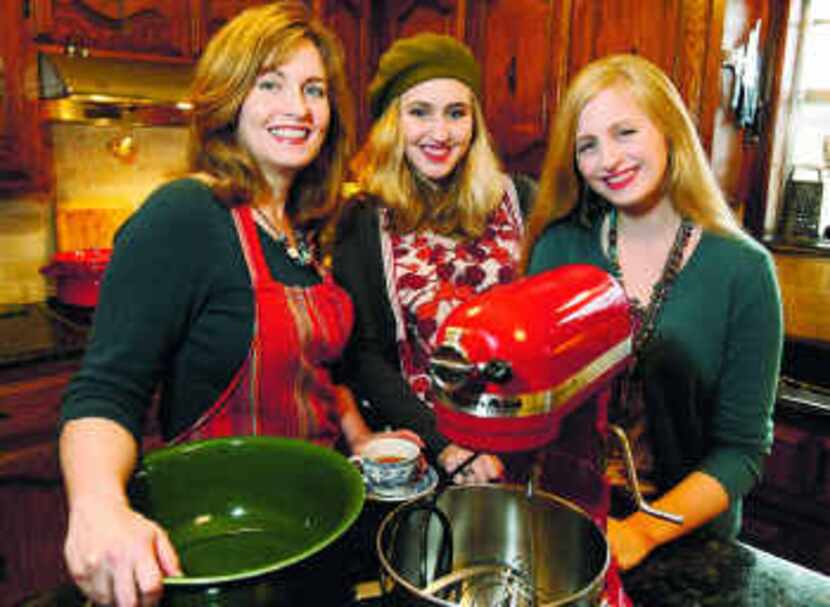  LYNN BRUCE, from left, and daughters Claire Bruce and Caitlin Beauchamp make the most of...