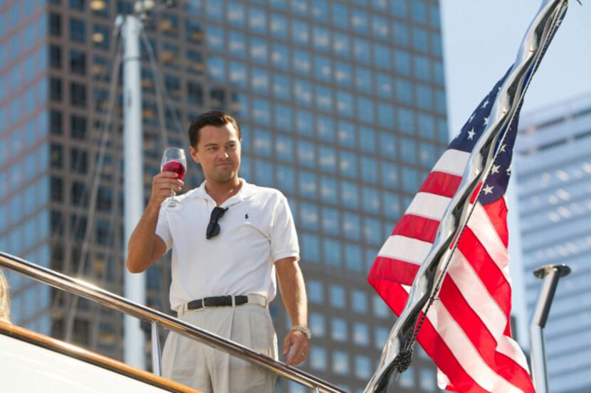 Leonardo DiCaprio plays Jordan Belfort in THE WOLF OF WALL STREET, from Paramount Pictures...