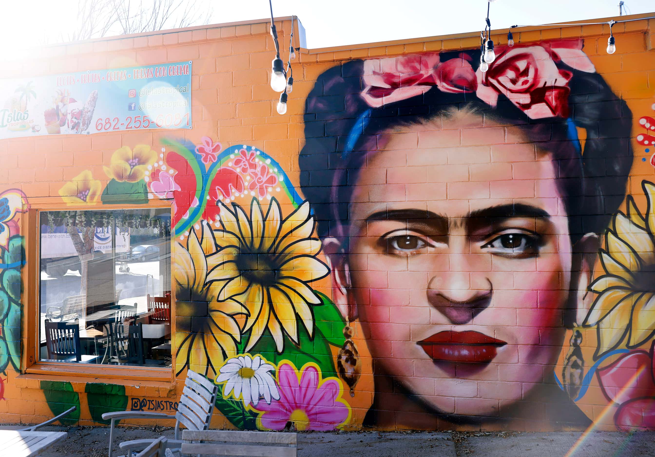 Artist Juan Velázquez, known for his murals across the DFW area, has painted several Mexican...