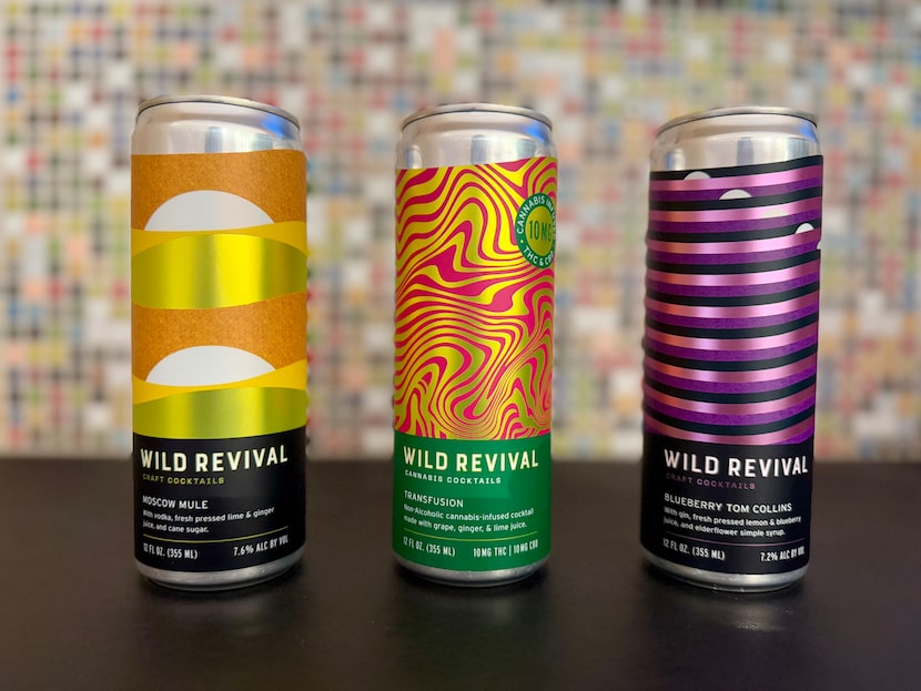 Among the products offered by Wild Revival is Transfusion (center), a non-alcoholic...