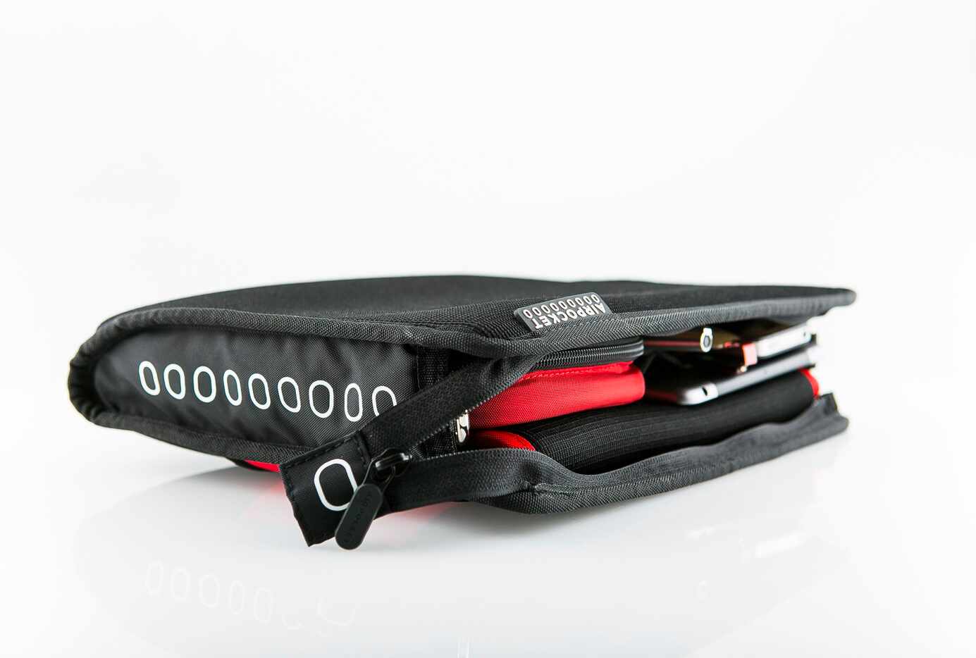 The Airpocket is a small bag designed to sit in the seatback pocket.