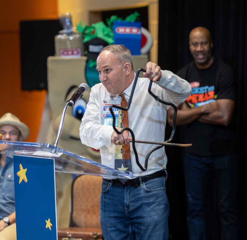 Jody Hall, H-E-B vice president of global sourcing, kicks off the award ceremony Wednesday...