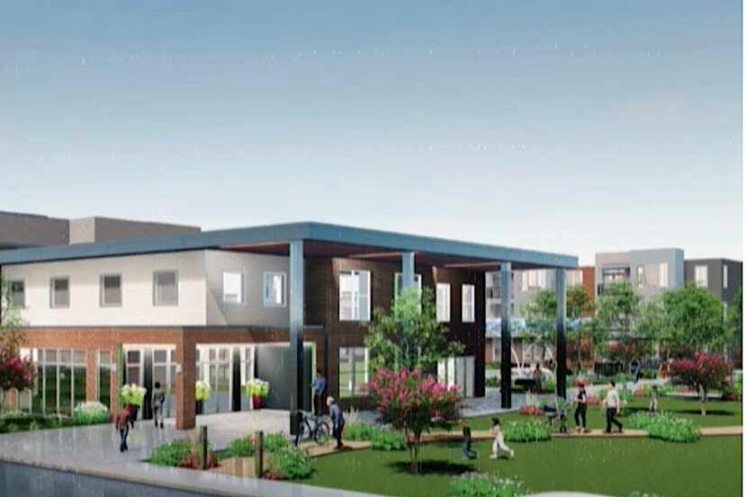 The Village at Arlington is planned with a combination of apartments and single-family homes.