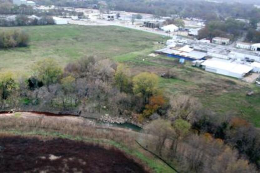 
Photos taken by the tipster on Dec. 9, 2011 show Cedar Creek turning a deep red in the area...