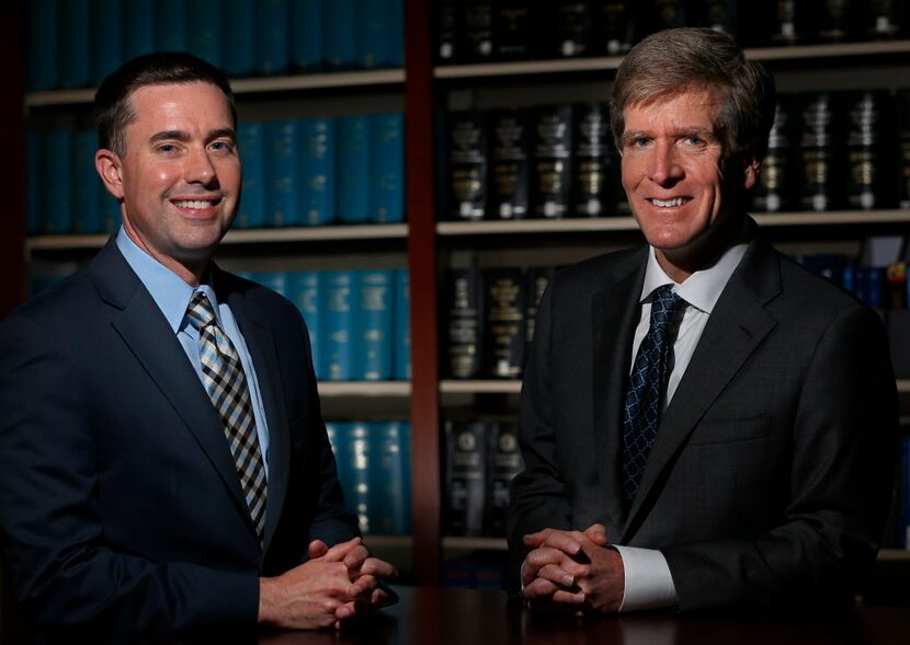 Matthew Anderson, (left) of Wells Fargo, and Robert Walters, of Gibson, Dunn & Crutcher LLP,...