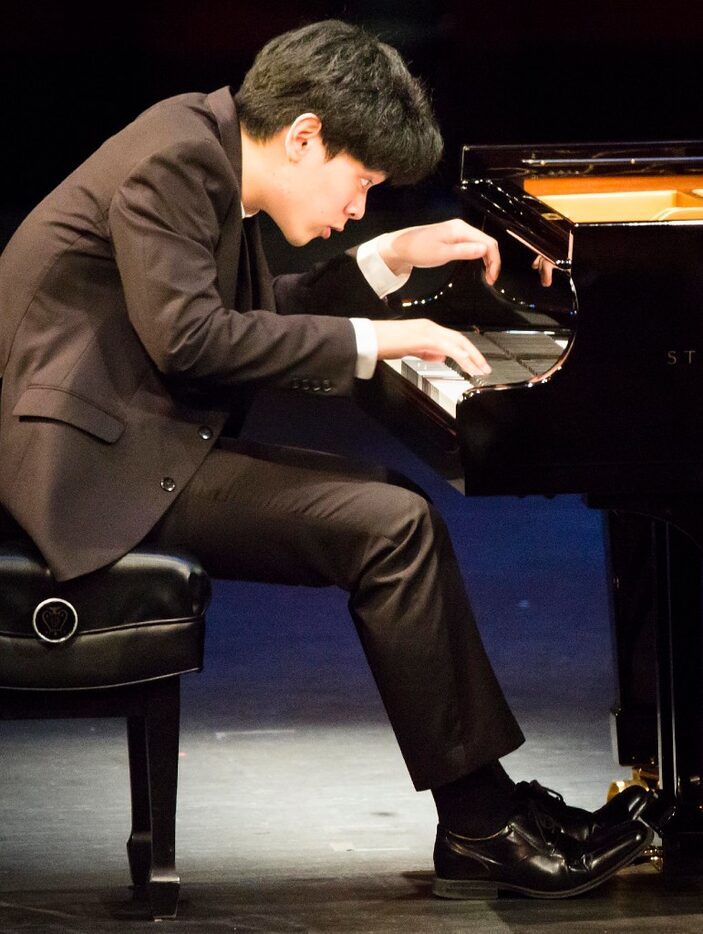 Daniel Hsu of the United States performs during the semifinal round of the Van Cliburn...