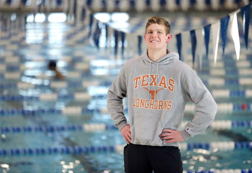 Keller senior swimmer Cooper Lucas, who signed a letter of intent with the University of...