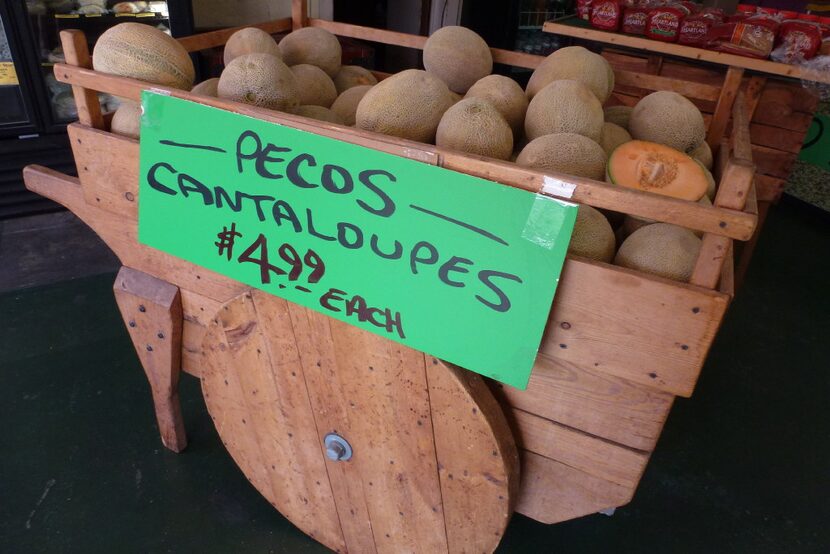 Georgia's Farmers Market in Plano is one of the few places to find Pecos cantaloupes, where...