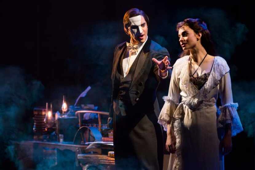 
Cooper Grodin plays the Phantom, and Julia Udine is Christine.
