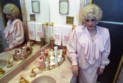 Mary Kay Ash is seen in her bathroom in July 1989.