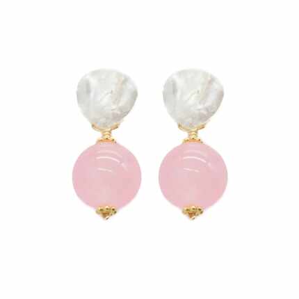Dallas business Hazen & Co. offers the Claire earring, shown here in bubblegum pink.
