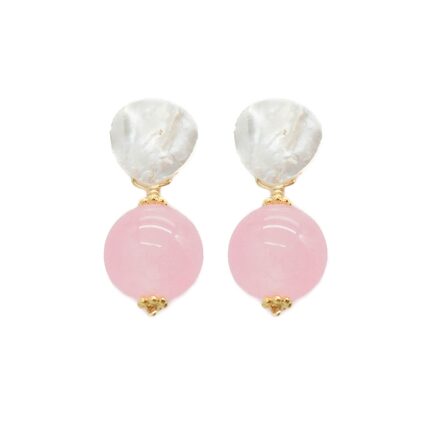 Dallas business Hazen & Co. offers the Claire earring, shown here in bubblegum pink.