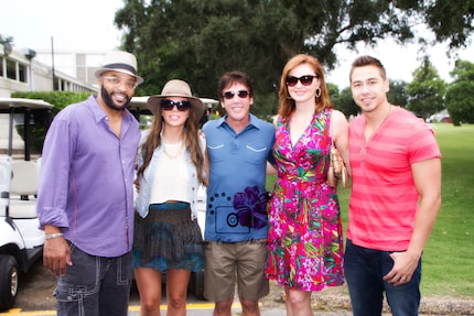 Kidd Kraddick (center) poses for his last photo with the cast of 'Kidd Kraddick Morning...