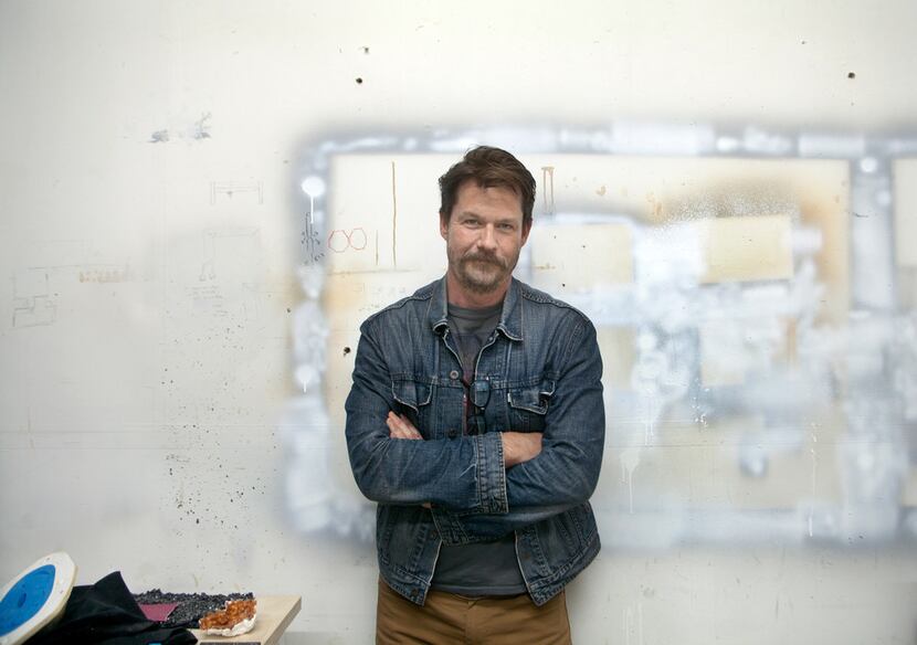 Artist Erick Swenson at his Dallas studio.