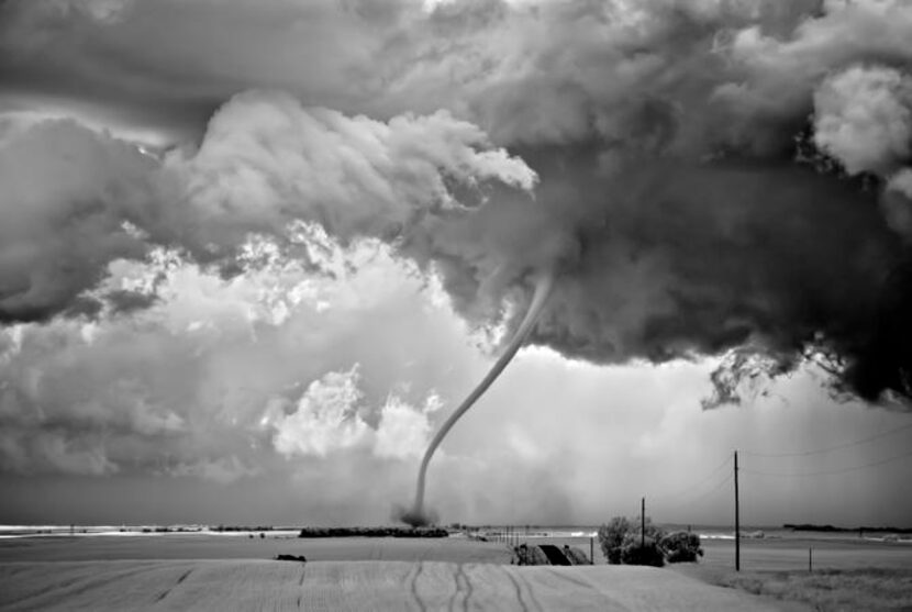 
Mitch Dobrowner feels drawn to Tornado Alley to create photographs such as Rope Out. 
