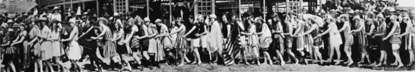 Bathing suit fashion parade, Seal Beach, California, July 14, 1918. From "The Big Picture:...