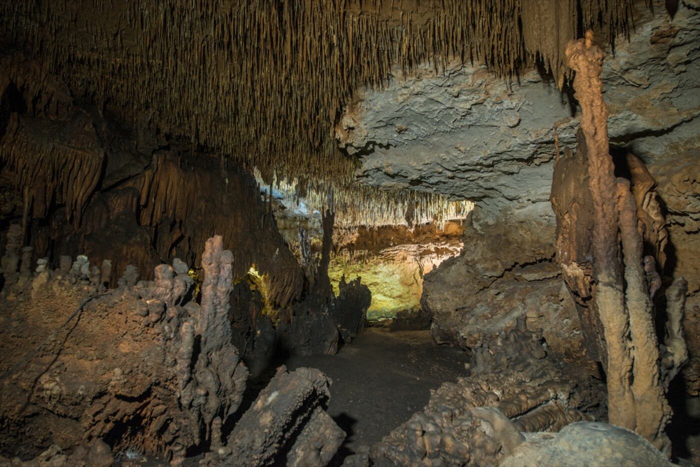 The Faulkner Ranch has a system of caverns under the property.