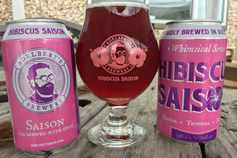 Hibiscus Saison from Adelbert's Brewery in Austin
